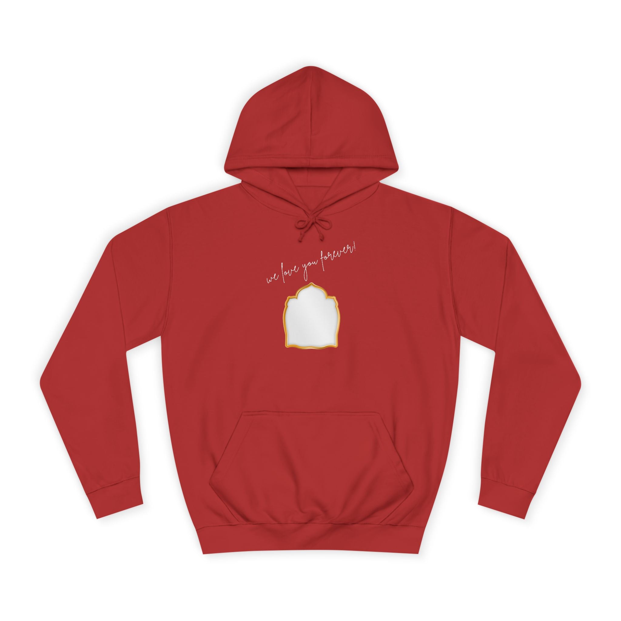 College Hoodie — 'Take a Look' Minimal Toast Graphic Hooded Sweatshirt