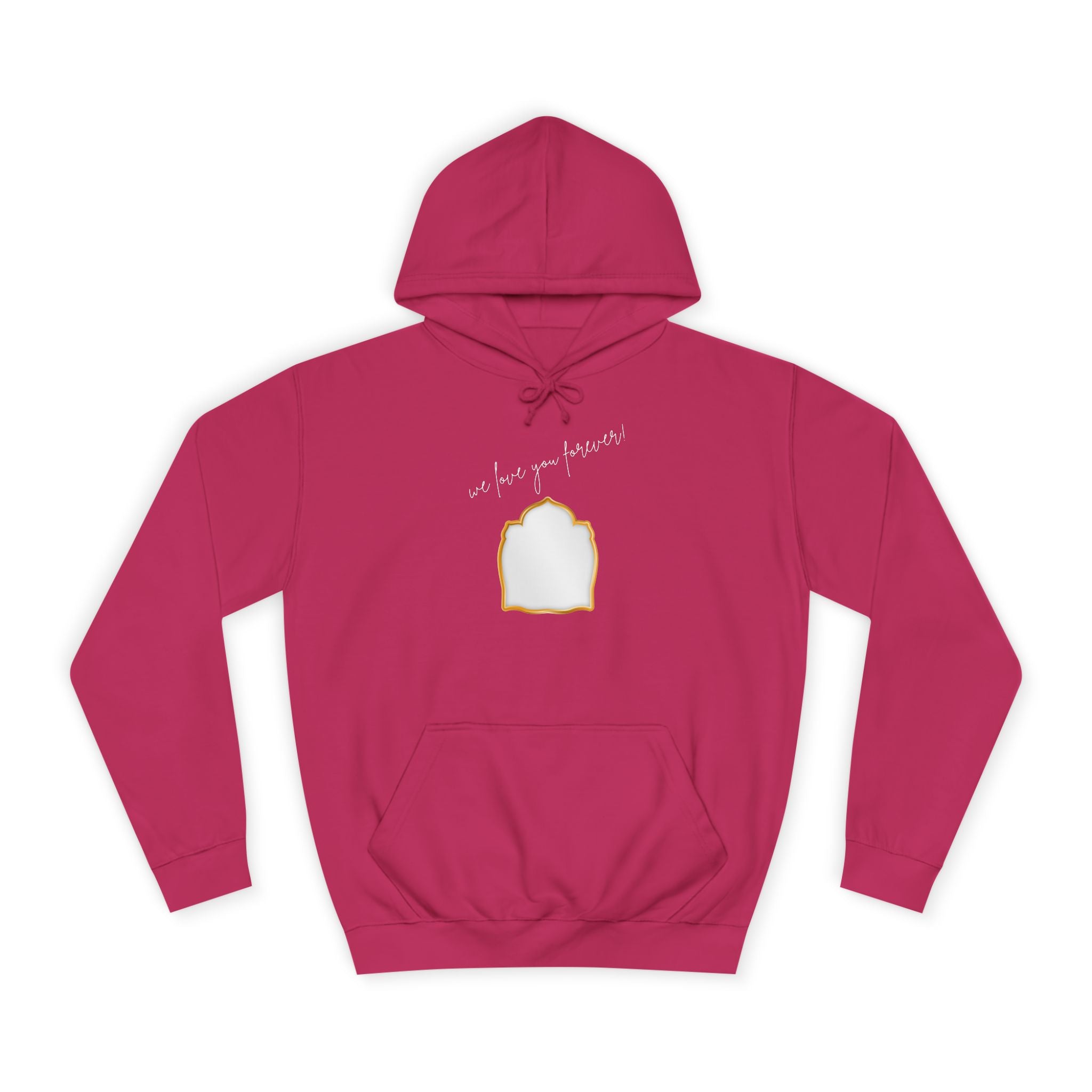 College Hoodie — 'Take a Look' Minimal Toast Graphic Hooded Sweatshirt