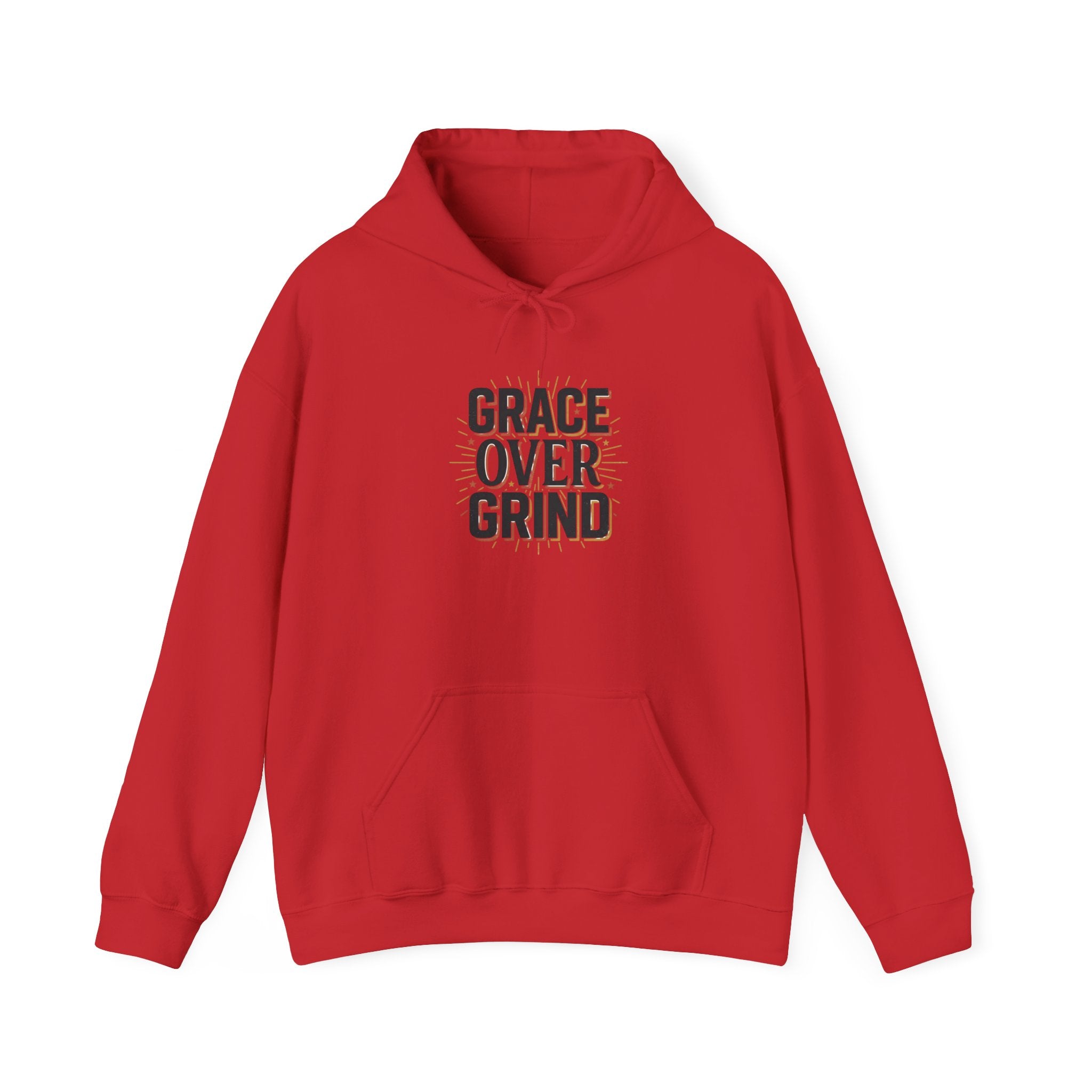 Grace Over Grind Hoodie | faith streetwear, bold type, washed vintage
