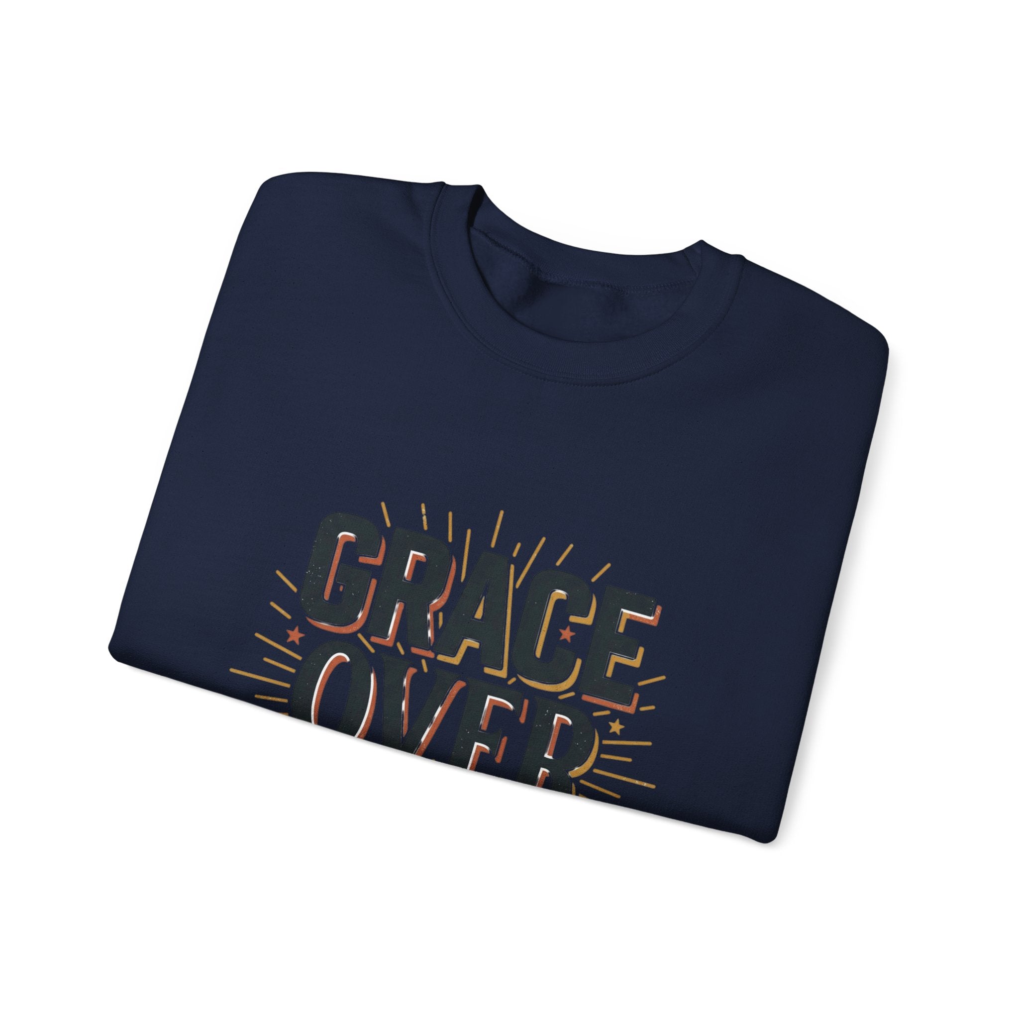 Grace Over Grind Sweatshirt | faith streetwear, bold type
