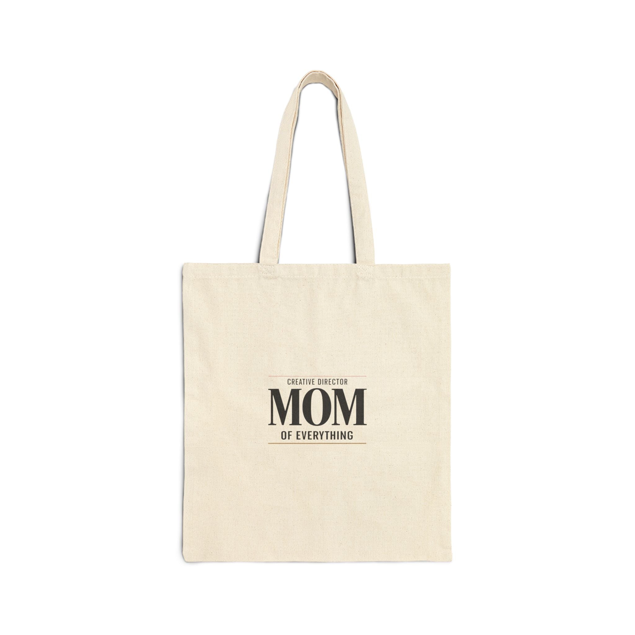 Mom of Everything Tote, minimalist mom life streetwear, groovy retro type