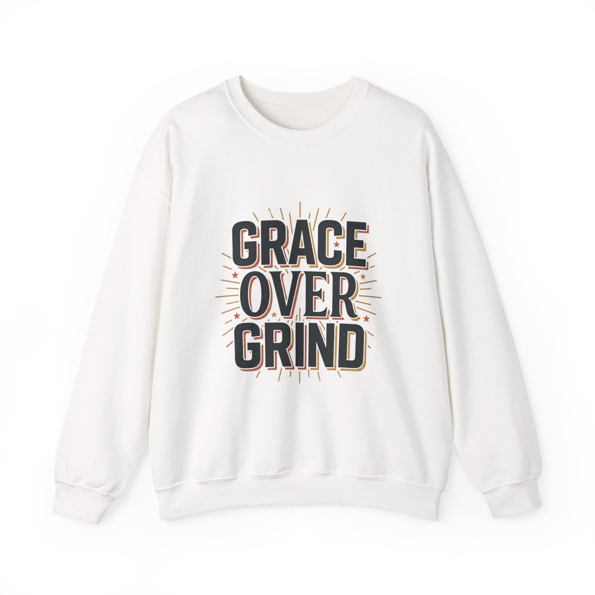 Grace Over Grind Sweatshirt | faith streetwear, bold type