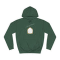 College Hoodie — 'Take a Look' Minimal Toast Graphic Hooded Sweatshirt