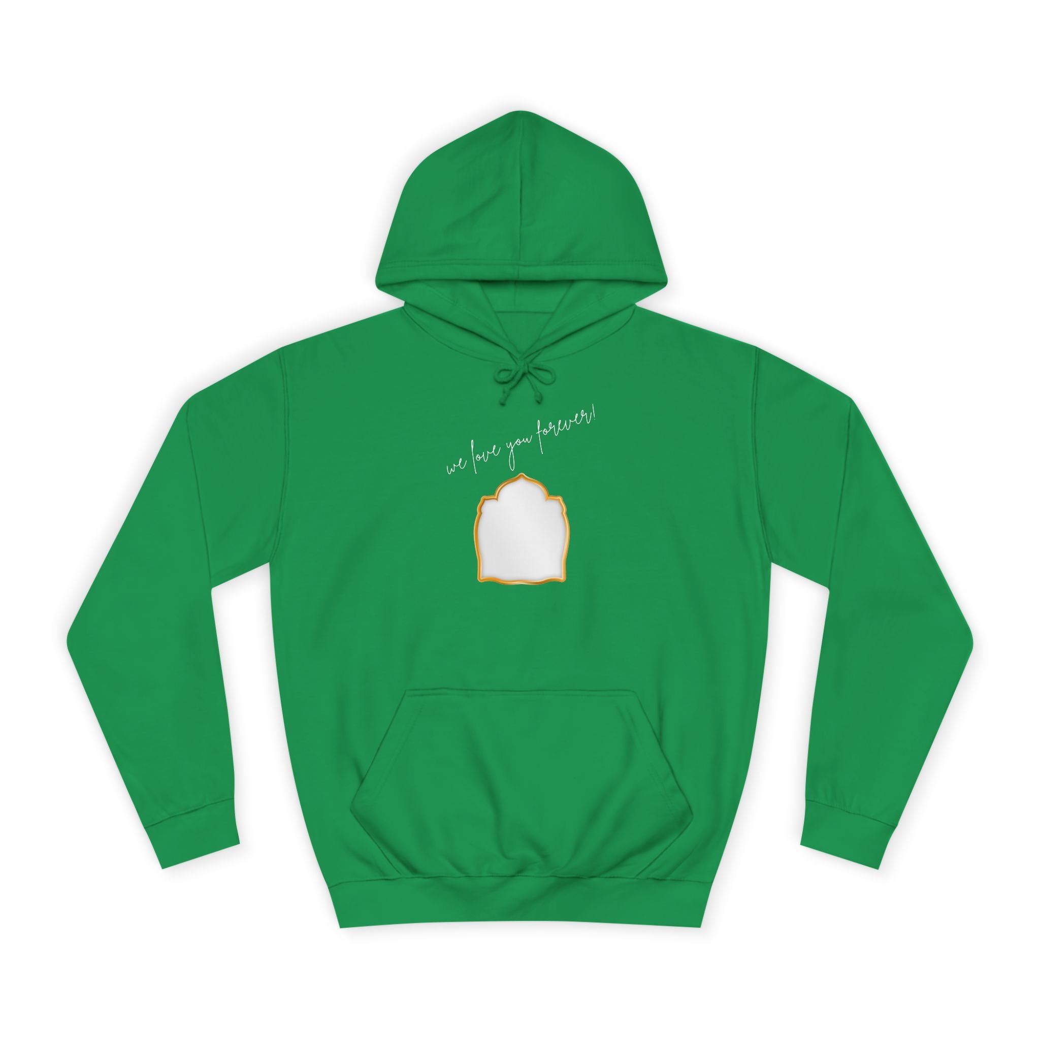 College Hoodie — 'Take a Look' Minimal Toast Graphic Hooded Sweatshirt