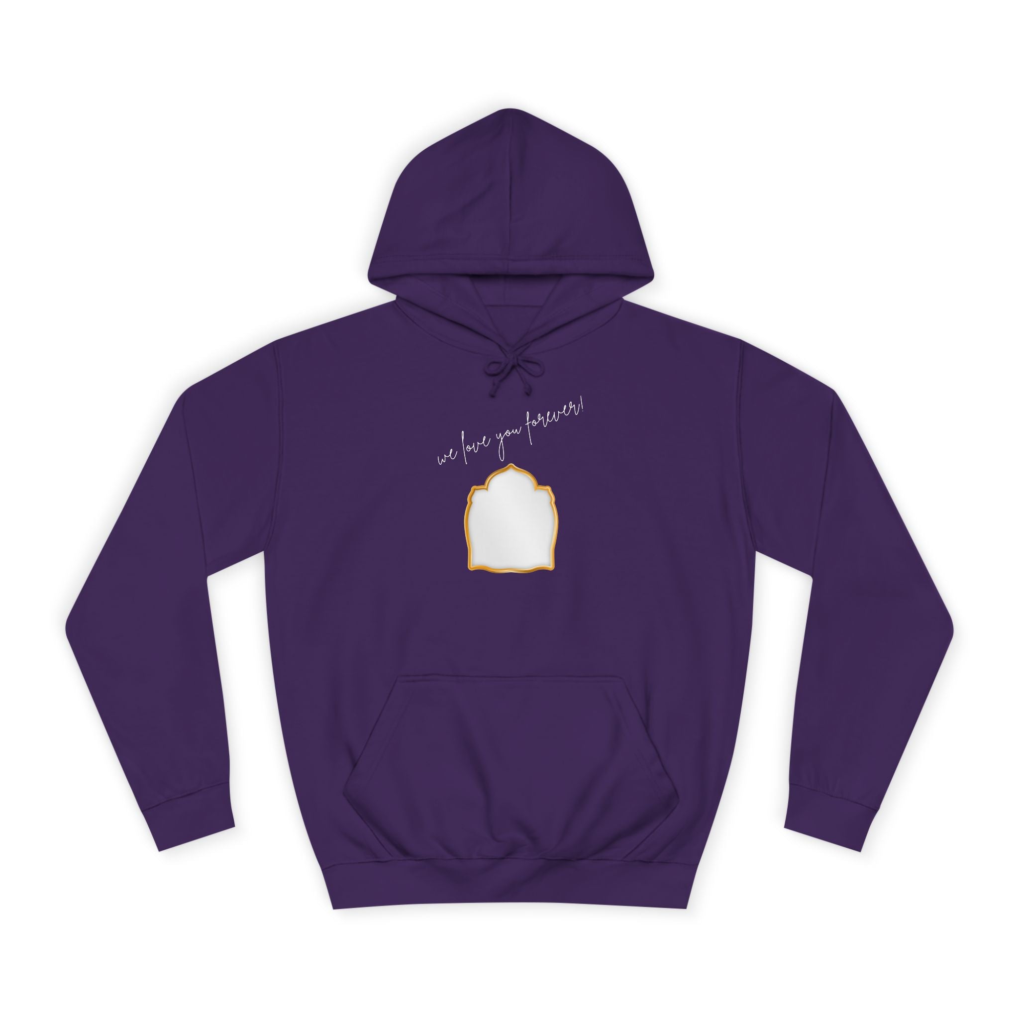 College Hoodie — 'Take a Look' Minimal Toast Graphic Hooded Sweatshirt