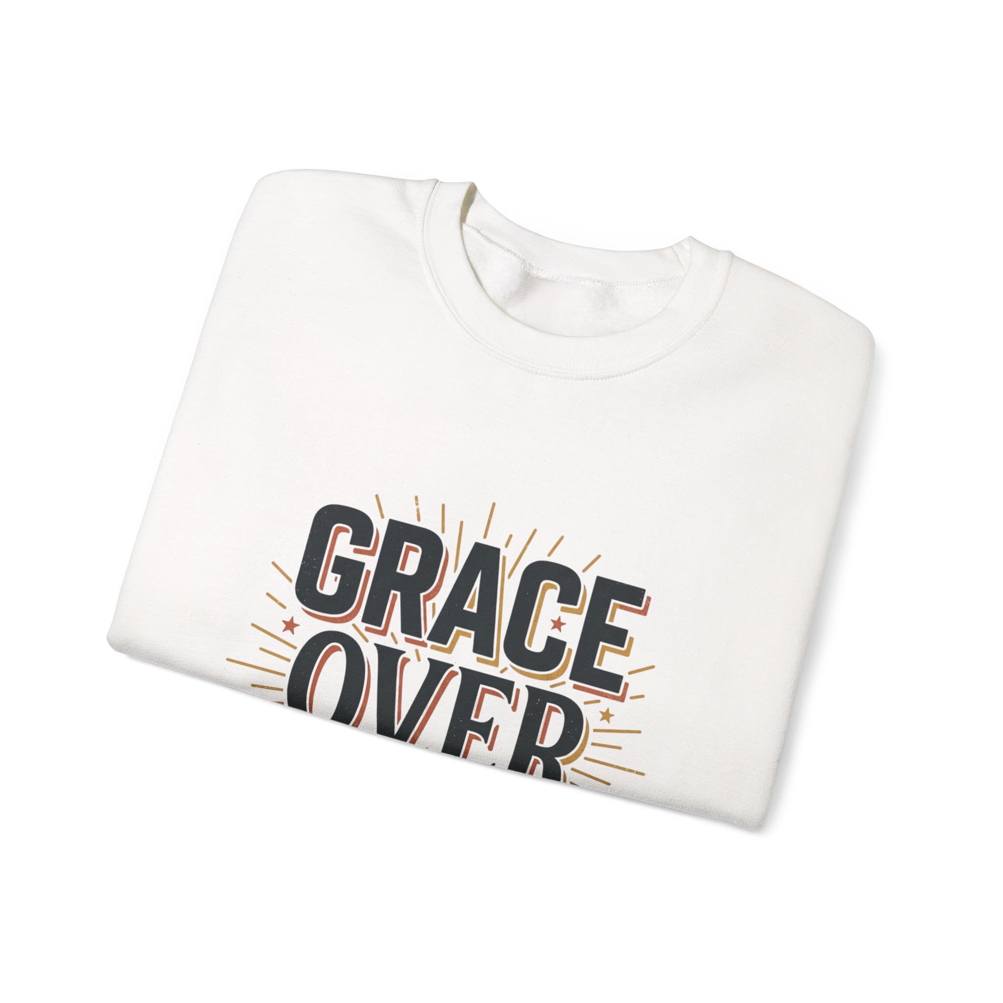 Grace Over Grind Sweatshirt | faith streetwear, bold type