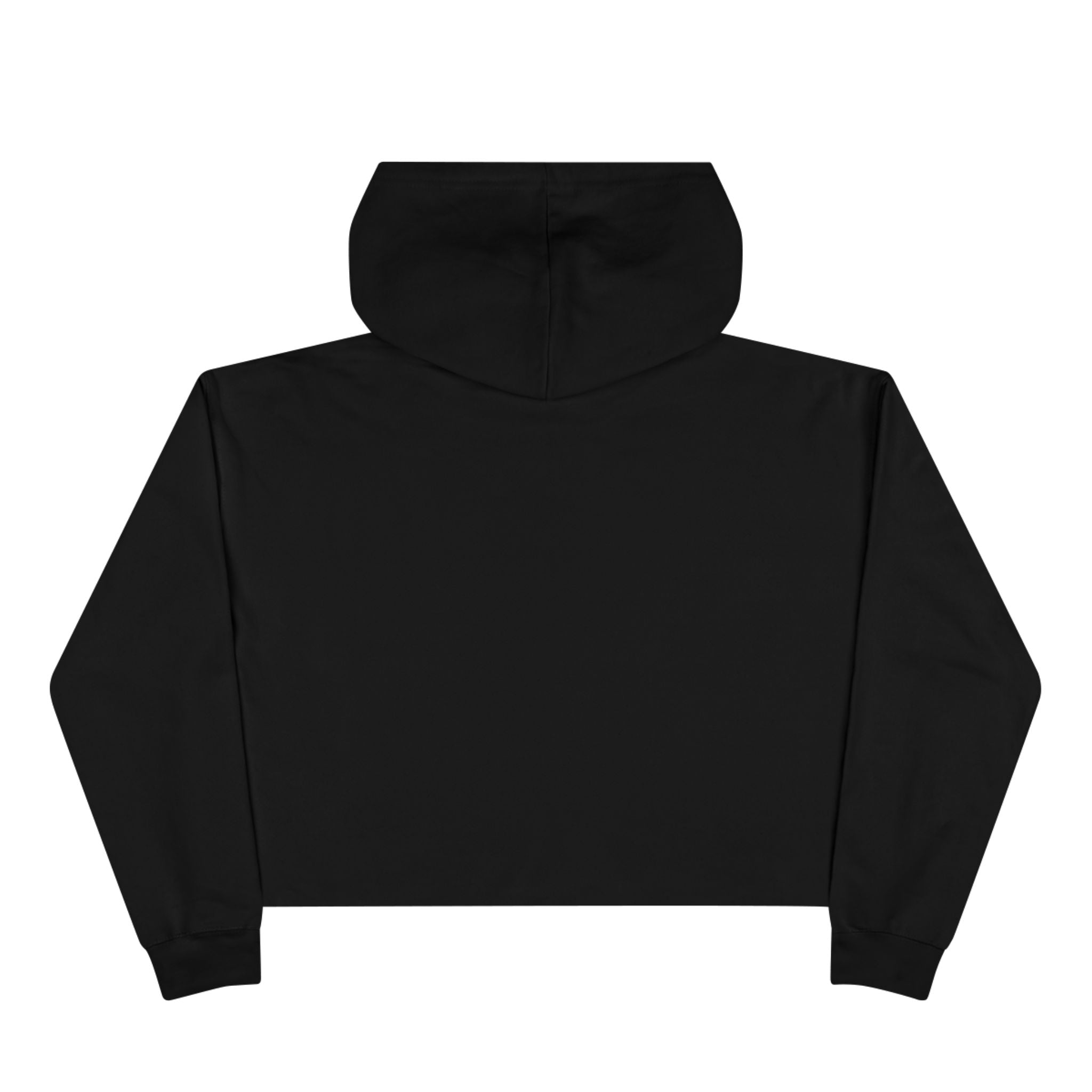 Cropped Hoodie — Minimal Gold Frame Chest Design