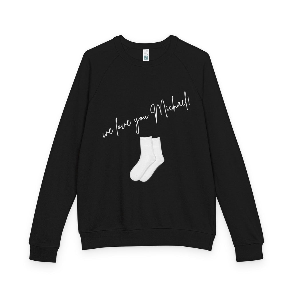 Crewneck Sweatshirt – "We Love You Michael" White Socks Memorial Design
