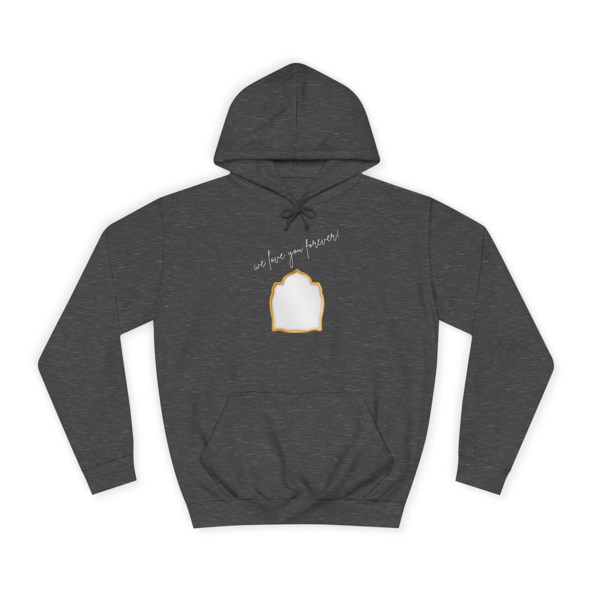 College Hoodie — 'Take a Look' Minimal Toast Graphic Hooded Sweatshirt
