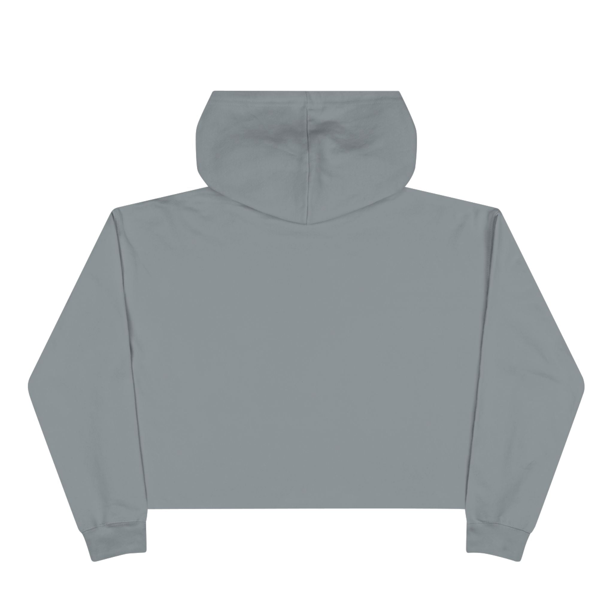 Cropped Hoodie — Minimal Gold Frame Chest Design