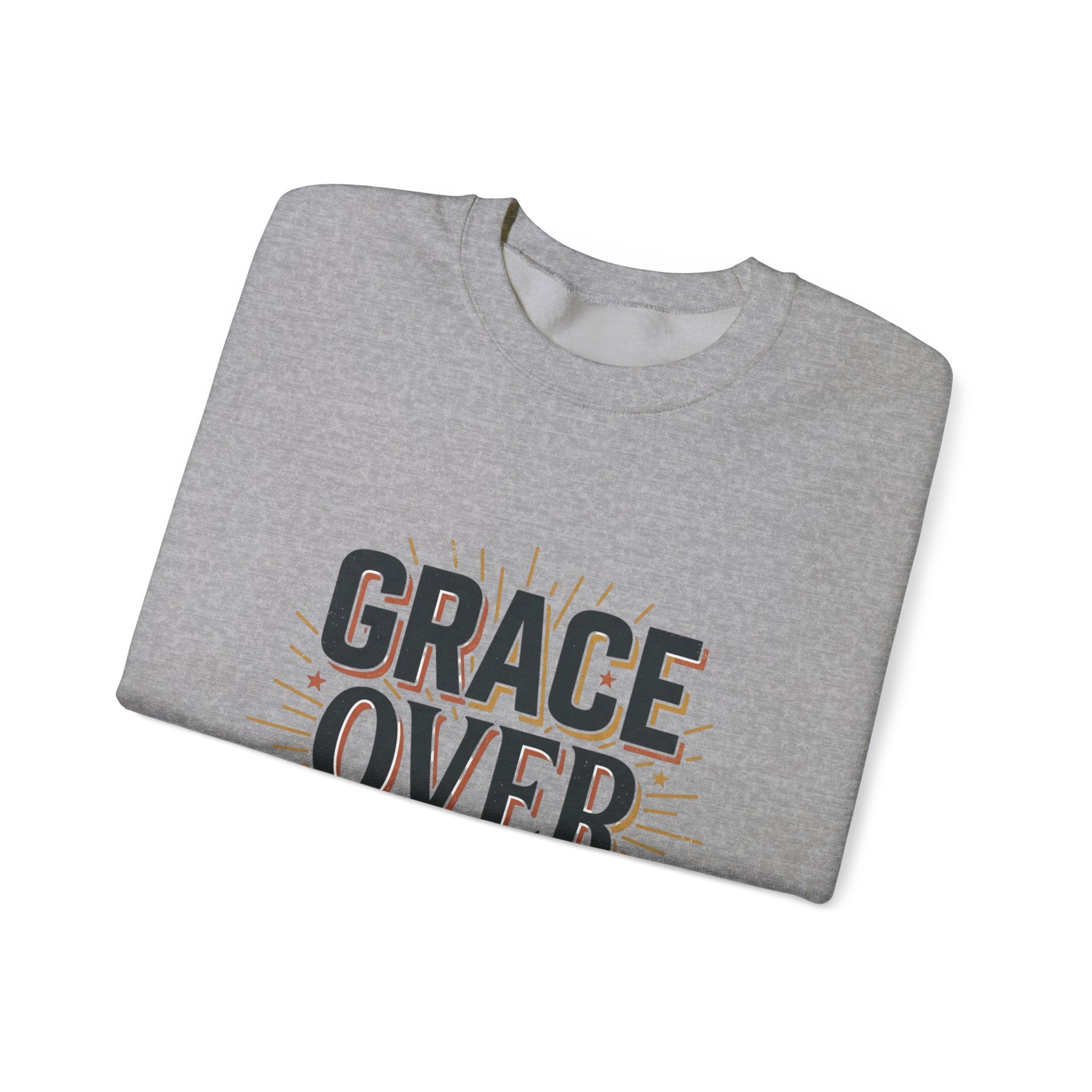 Grace Over Grind Sweatshirt | faith streetwear, bold type