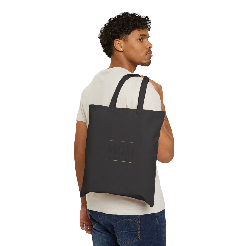 Mom of Everything Tote, minimalist mom life streetwear, groovy retro type