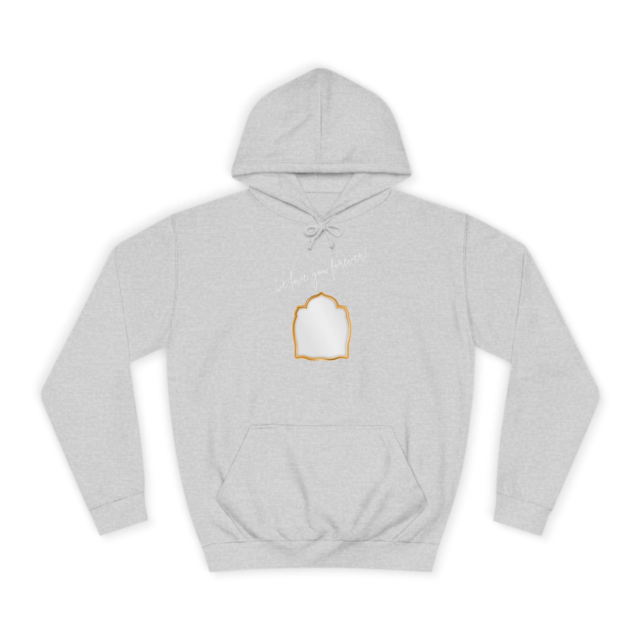 College Hoodie — 'Take a Look' Minimal Toast Graphic Hooded Sweatshirt