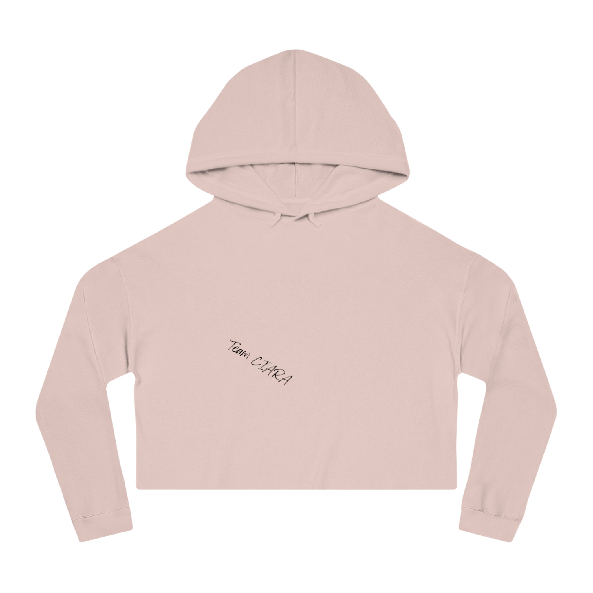 Cropped Hoodie — "Don't Make Me Put You in the Ground" Lace Doily Graphic