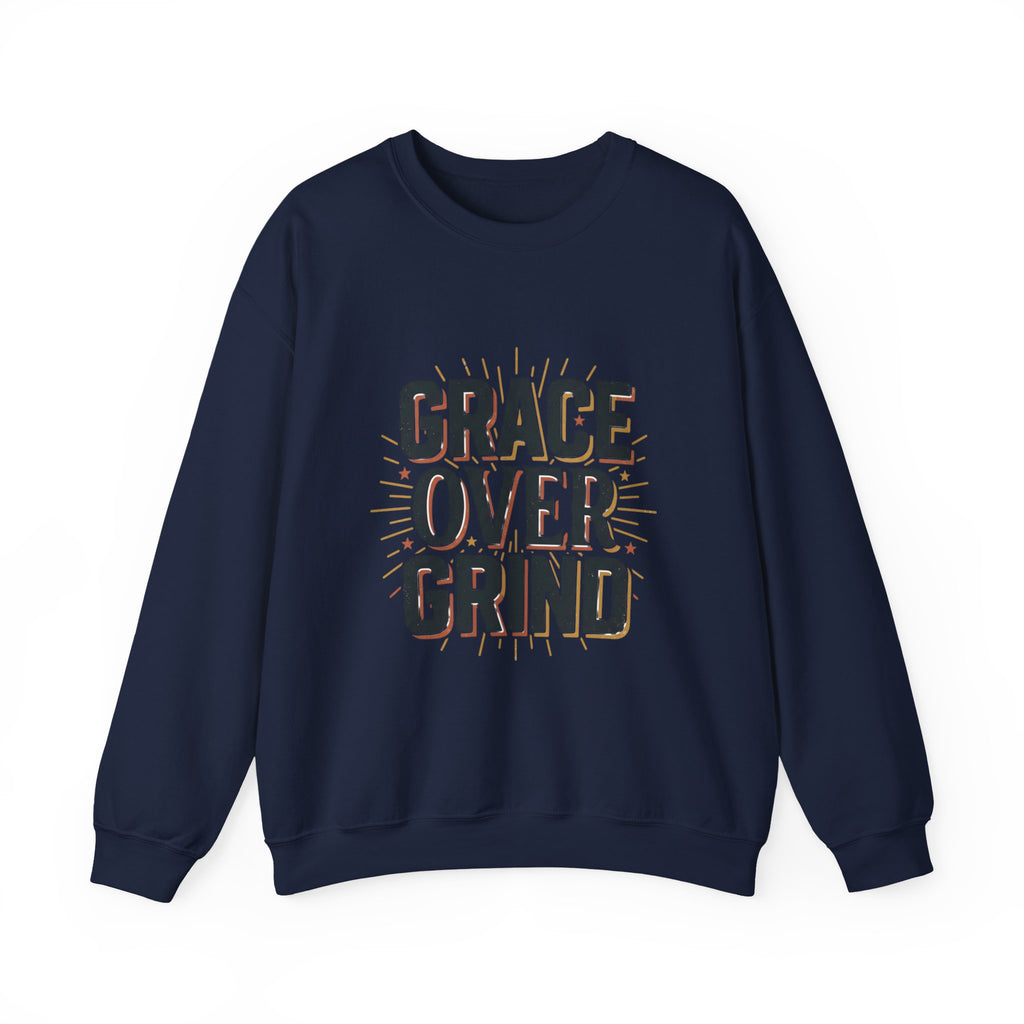 Grace Over Grind Sweatshirt | faith streetwear, bold type