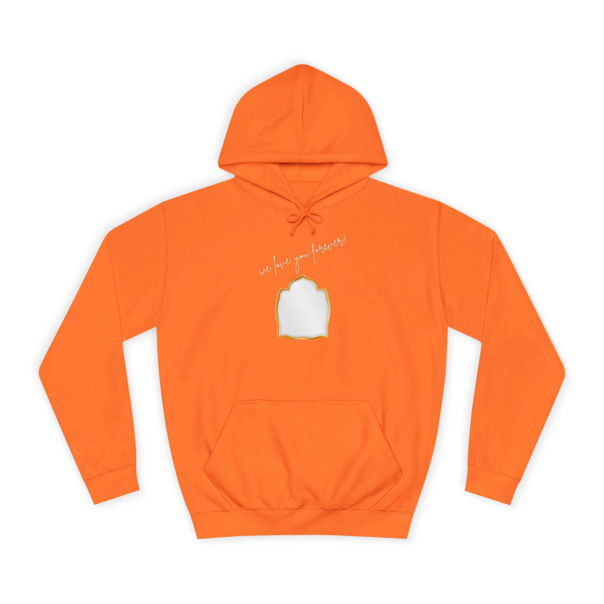 College Hoodie — 'Take a Look' Minimal Toast Graphic Hooded Sweatshirt