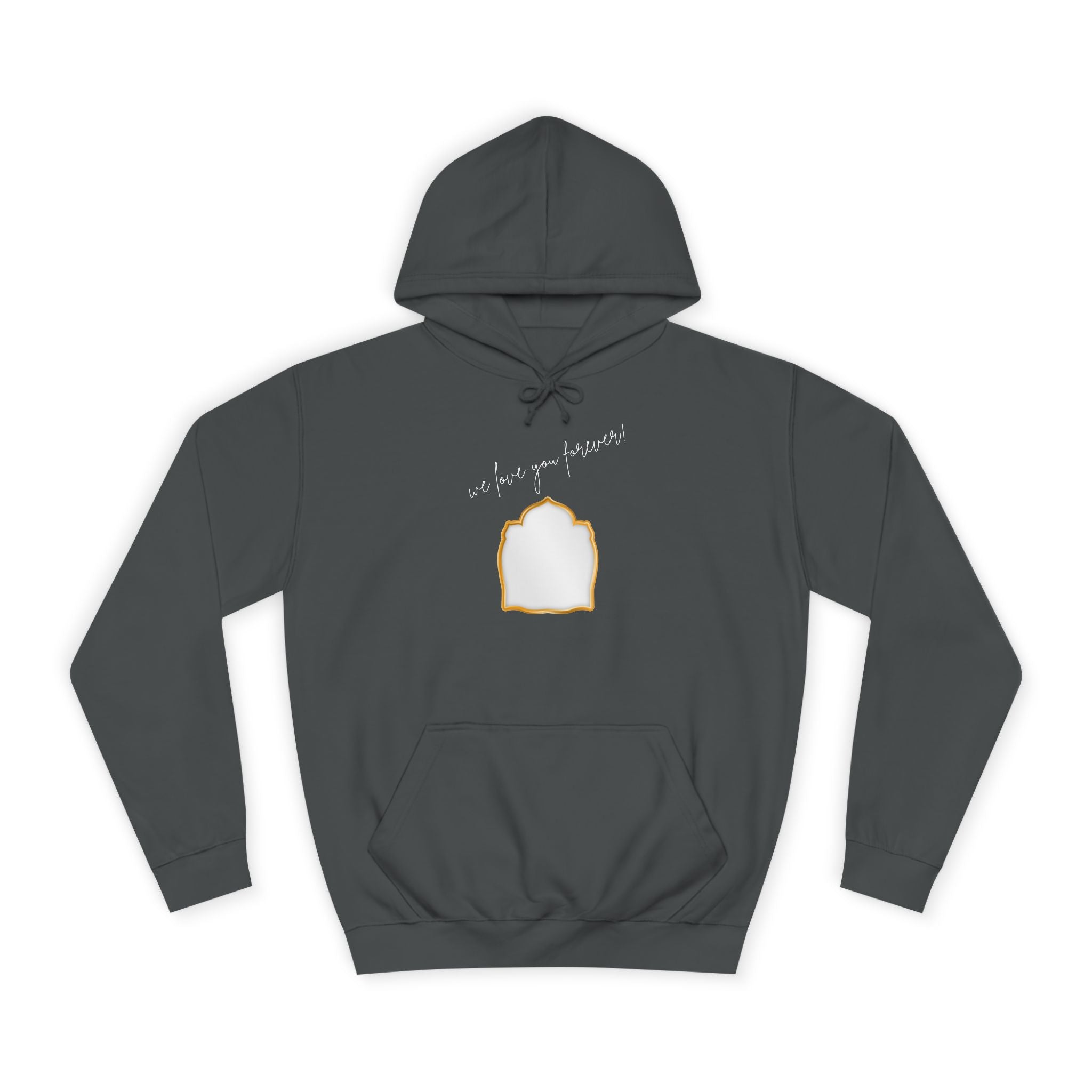 College Hoodie — 'Take a Look' Minimal Toast Graphic Hooded Sweatshirt