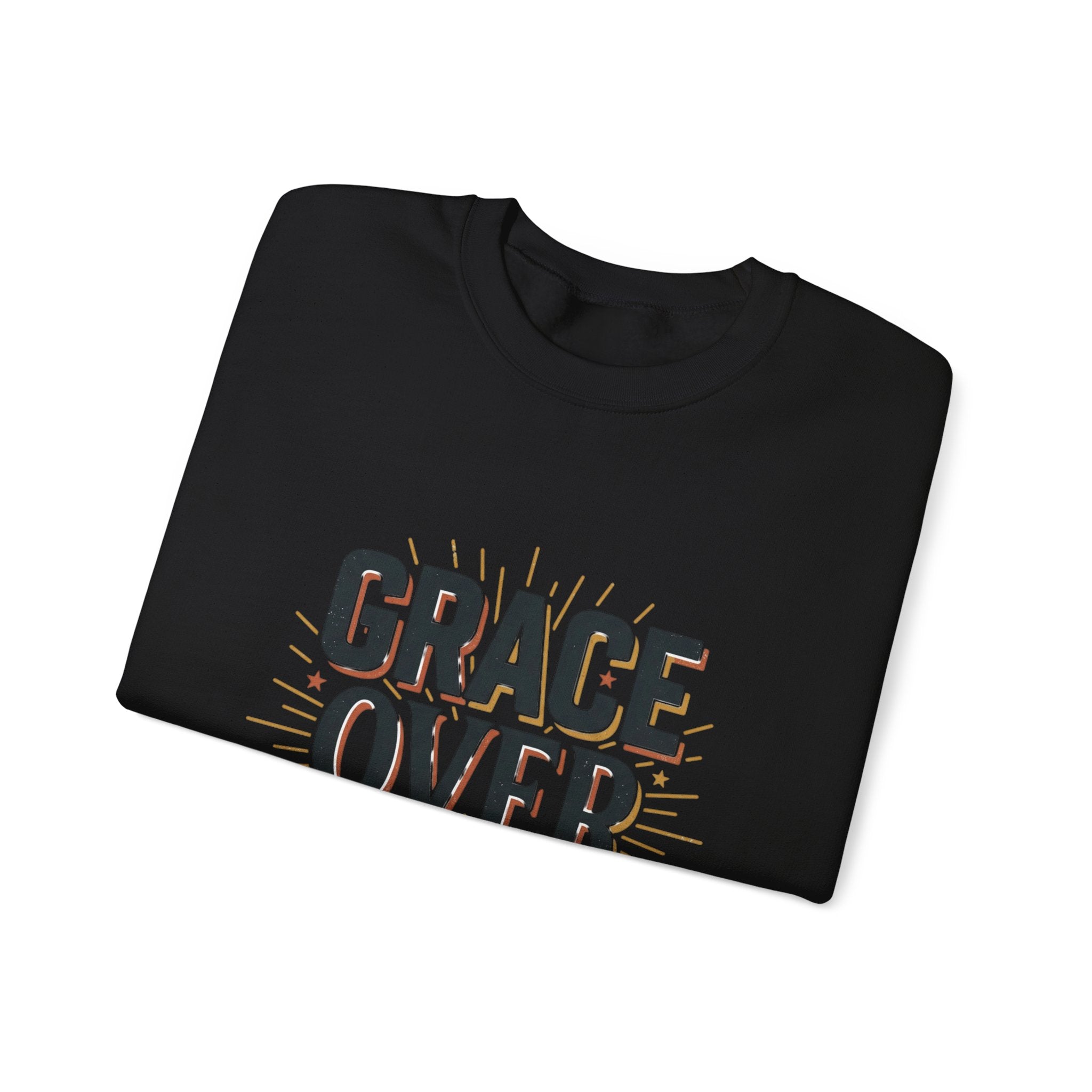 Grace Over Grind Sweatshirt | faith streetwear, bold type